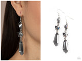 Sophisticated Smolder - Silver Earring