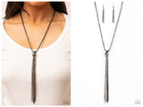 Metallic MESH-Up - Black Necklace
