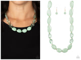 Private Paradise - Green Necklace