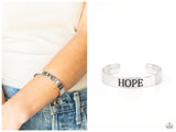 Hope Makes The World Go Round - Silver Bracelet