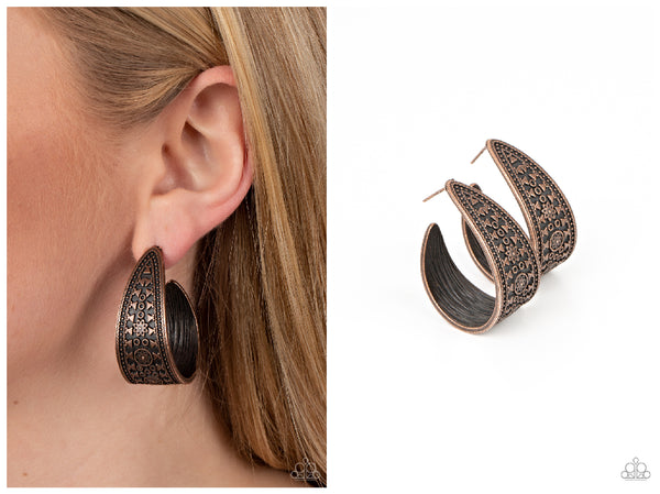 Marketplace Mixer - Copper Hoop Earring