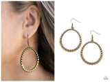 Rustic Society - Brass Earring