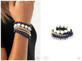Rose Garden Grandeur - Blue Bracelet
