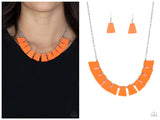 Vivaciously Versatile - Orange Necklace