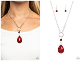 Valley Girl Glamour - Red Necklace