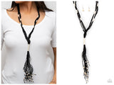 Whimsically Whipped - Black Necklace