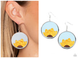 Sun-Kissed Sunflowers - Blue Earring