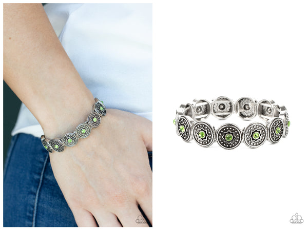 Colorfully Celestial - Green Bracelet