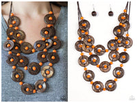 Bora Bora Beauty - Orange Necklace