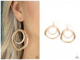 Spinning With Sass - Gold Earring