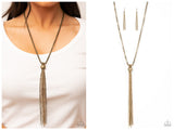 Metallic MESH-Up - Brass Necklace