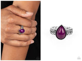 Rainbow Raindrops - Purple Ring