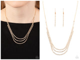 Surreal Sparkle - Gold Necklace