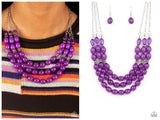 Coastal Cruise - Purple Necklace