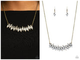 Icy Intensity - Brass Necklace
