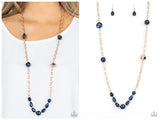 Pardon My FABULOUS - Blue Necklace