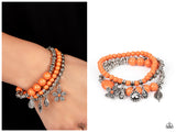 Individual Inflorescence - Orange Bracelet