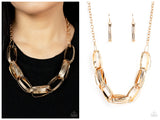 Fiercely Flexing - Gold Necklace