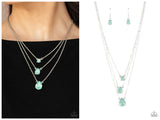 Dewy Drizzle - Green Necklace