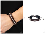Pretty, Pretty PLEATS - Brown Bracelet