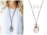 Harmonious Hardware - Brown Necklace