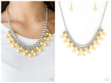Friday Night Fringe - Yellow Necklace
