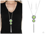 Abstract Artistry - Green Necklace