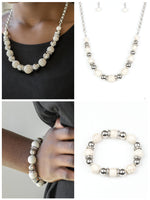 Silver and White Pearl Set