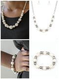 Silver and White Pearl Set