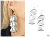 Modishly Metallic - Silver Earring