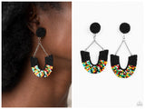 Make it RAINBOW - Black Post Earring
