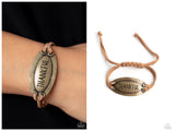 Thankful Tidings - Brass Bracelet