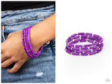 Radiantly Retro - Purple Bracelet