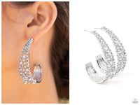 Cold as Ice - White Hoop Earring