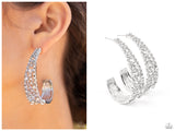 Cold as Ice - White Hoop Earring