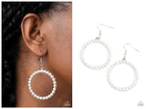 Can I Get A Hallelujah - White Earring