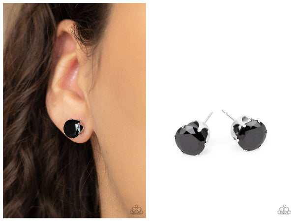 Modest Motivation - Black Post Earring