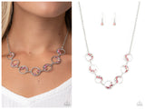 Blissfully Bubbly - Pink Necklace