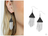 Pyramid SHEEN - Black Earring