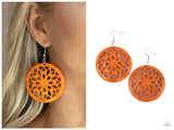 Ocean Canopy - Orange Earring