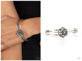 Rosy Repose - Silver Bracelet