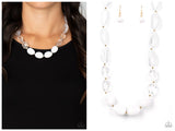 Private Paradise - White Necklace
