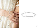 Upgraded Glamour - White Bracelet