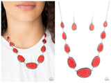 Elemental Eden - Red Necklace