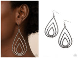 Tastefully Twisty - Black Earring