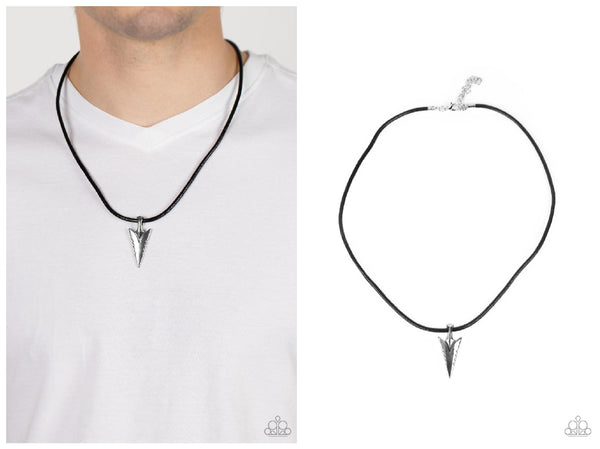 Pharaohs Arrow - Black Urban Necklace