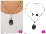Skipping Stones - Black Necklace