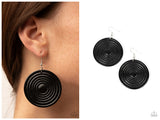 Caribbean Cymbal - Black Earring