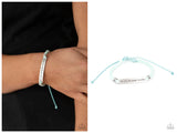 To Live, To Learn, To Love - Blue Bracelet