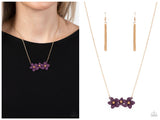Petunia Picnic - Purple Necklace